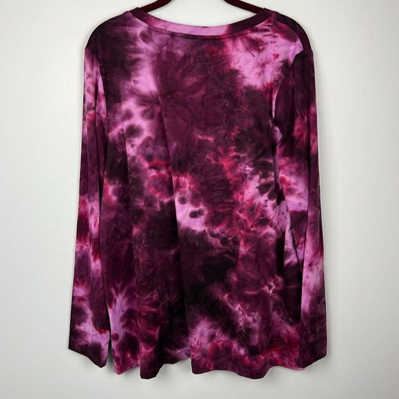 LOGO Lounge NWT women’s large purple cozy velour long sleeve tunic - Picture 9 of 9